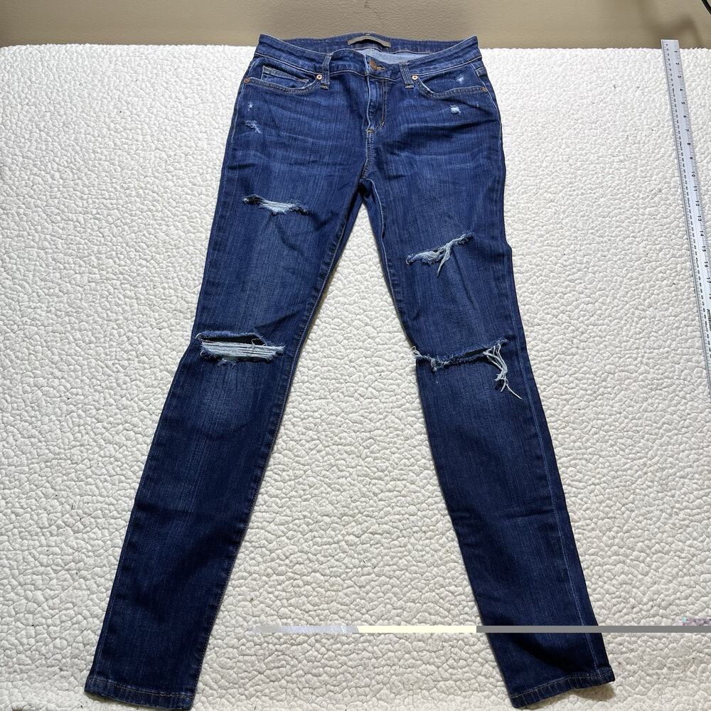 Joe's Jeans Skinny Ankle Distressed Blue Jeans 28
